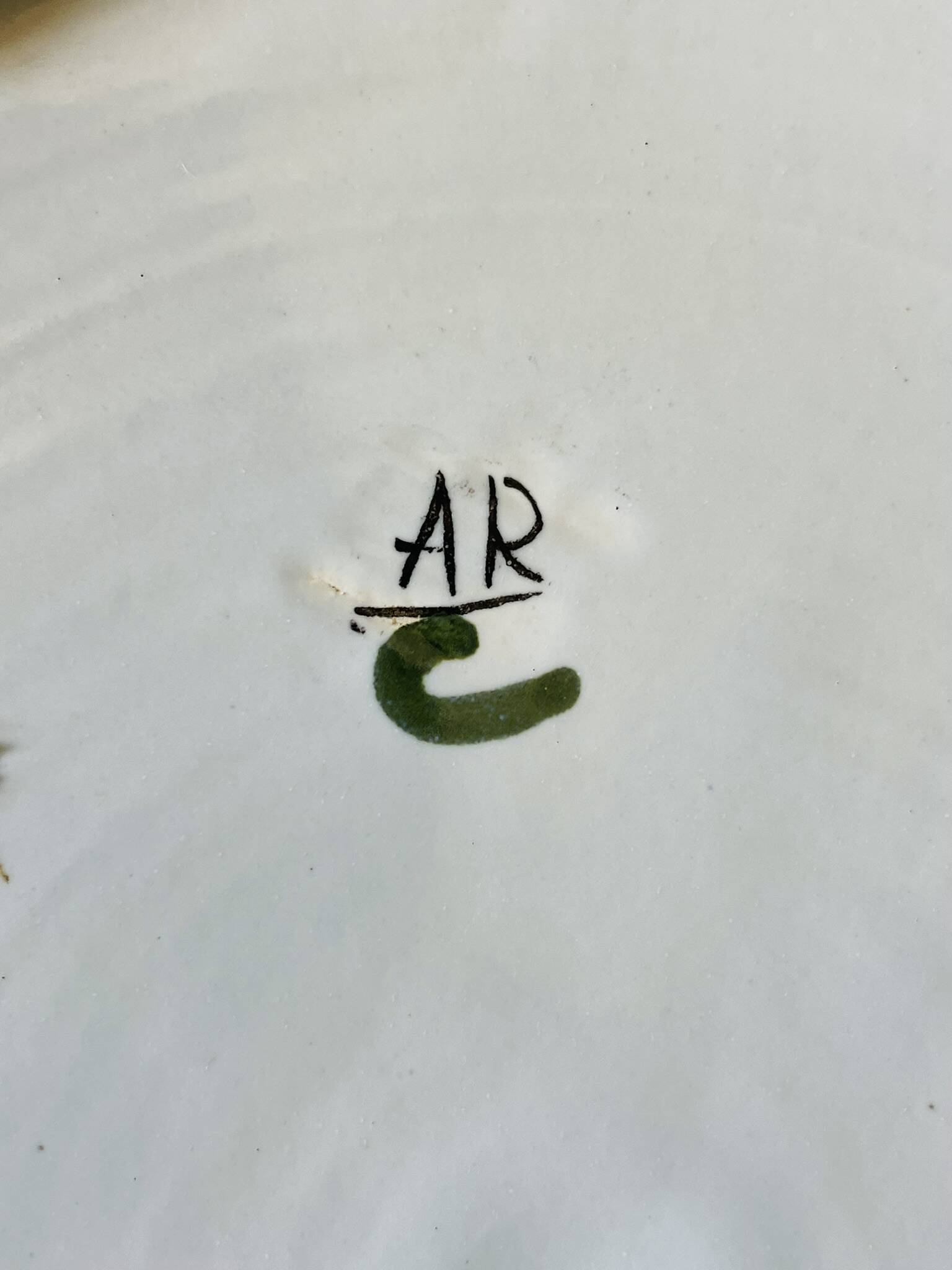 Decorative plate made of Rouen earthenware