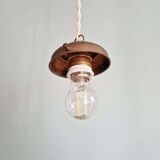 Art Deco satin glass pendant light, 1920s-30s