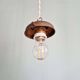 Art Deco satin glass pendant light, 1920s-30s