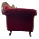 Vintage Bordeaux baroque sofa