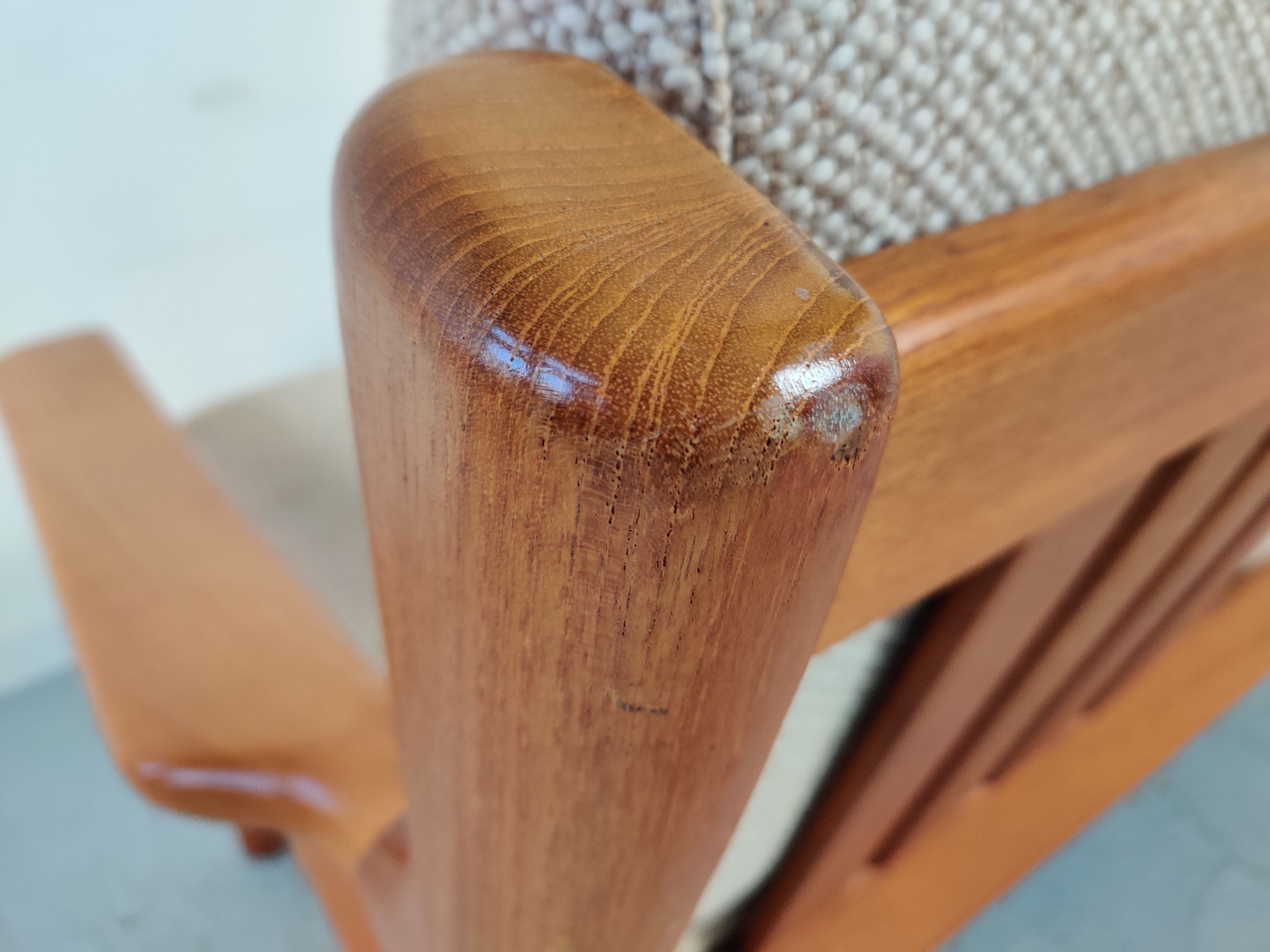 Juul Kristensen 2-seater teak sofa for Glostrup, Denmark 1960s