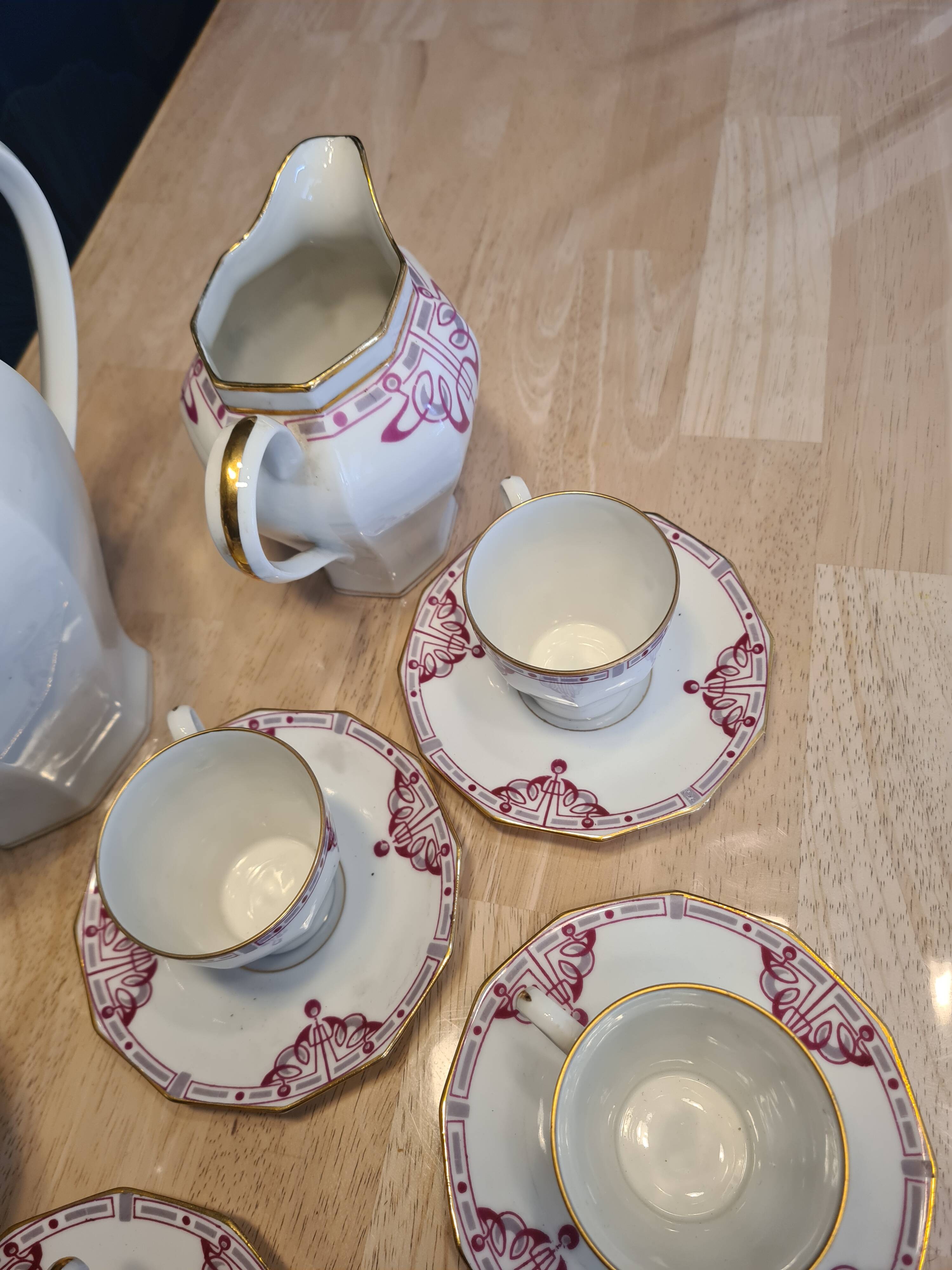 Art Nouveau café service Limoges BRP Bernardaud and Raynaud