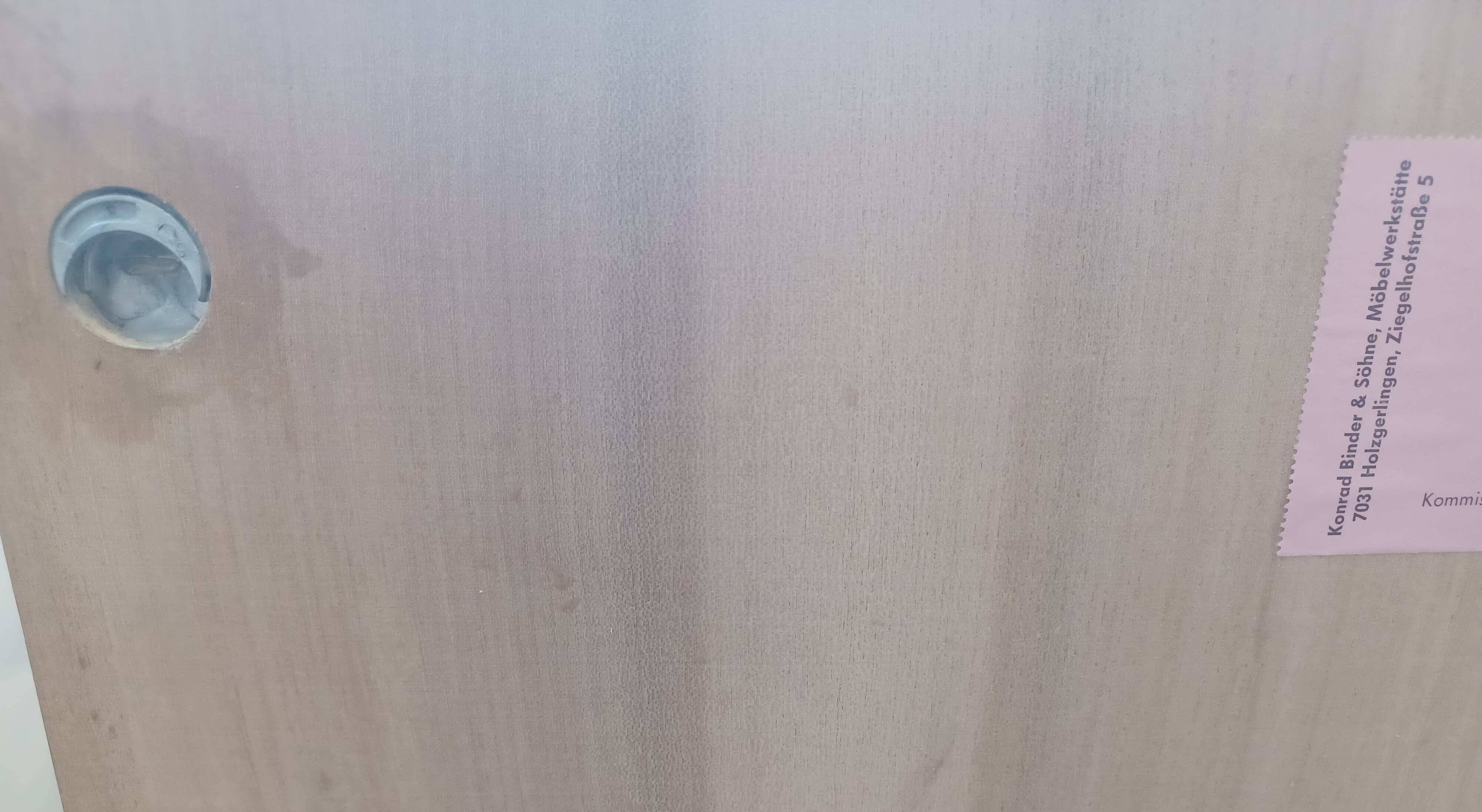 Two minimalist 60s wall shelves in walnut