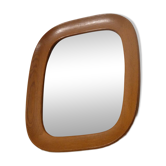 Miroir scandinave en bois 1960