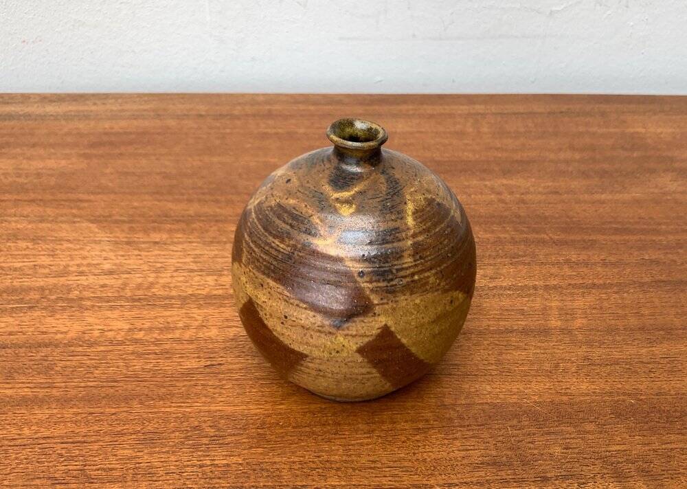 Mid-century German studio pottery vase from Töpferei Stock, 1960s.
