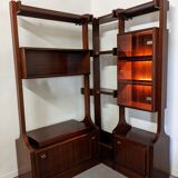 Corner shelf bookcase from the 70s