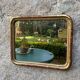 Louis-Philippe mirror gilded with gold leaf