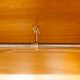 Scandinavian wardrobe 1960 honey color 4 doors L 205 cm