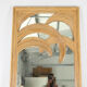 Grand miroir « palmes » en rotin