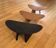 Set of 3 Shoggi meditation stools by Alain Gaubert, 1980s.