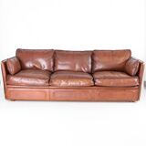 Roche Bobois 3-seater leather sofa