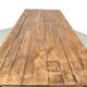 Large brutalist farmhouse table in solid oak from the 1950s.