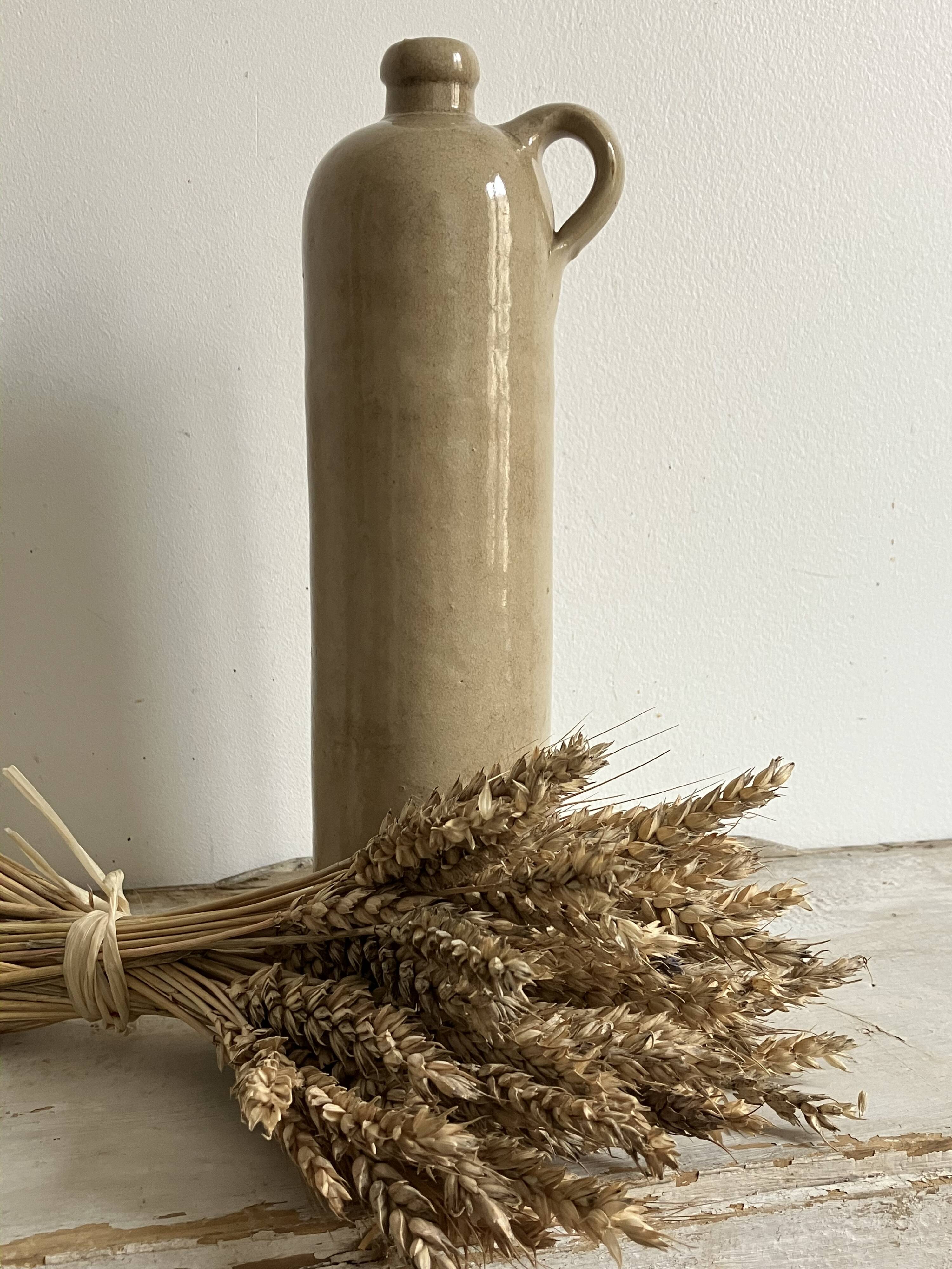 Glazed stoneware bottle