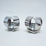 Pair of chrome sconces 70