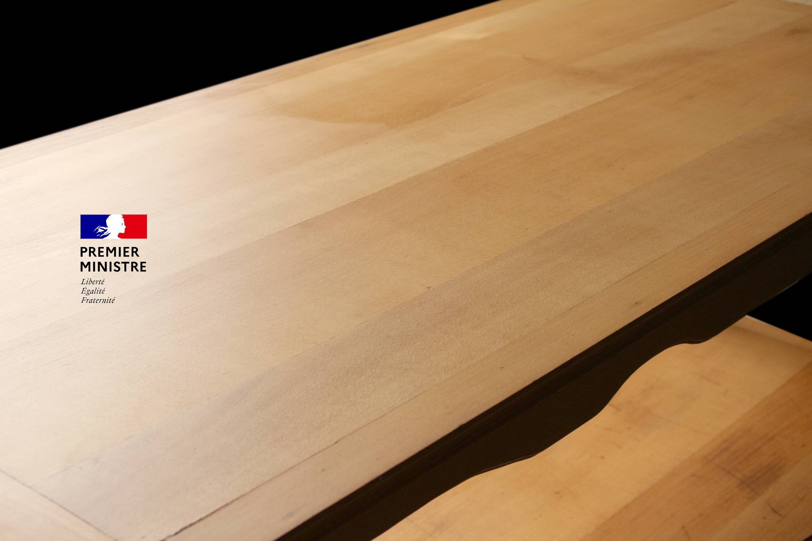 Large serving trolley in blond wood from... matignon! (2/2)