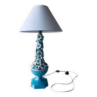 Lampe florale en céramique de Manises