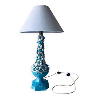 Manises ceramic floral lamp