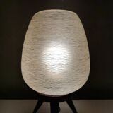 Danish vintage wooden tripod table lamp, 1970