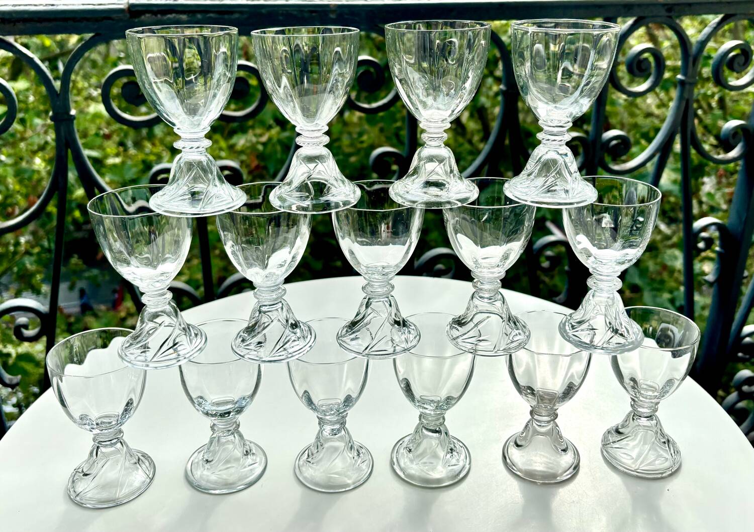 Verres Saint Louis Crystal modèle Cluny
