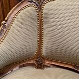 Walnut marquise armchair
