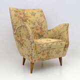 Attributed to Gio Ponti Mid-Century Modern Italian Armchairs by ISA, 1950s