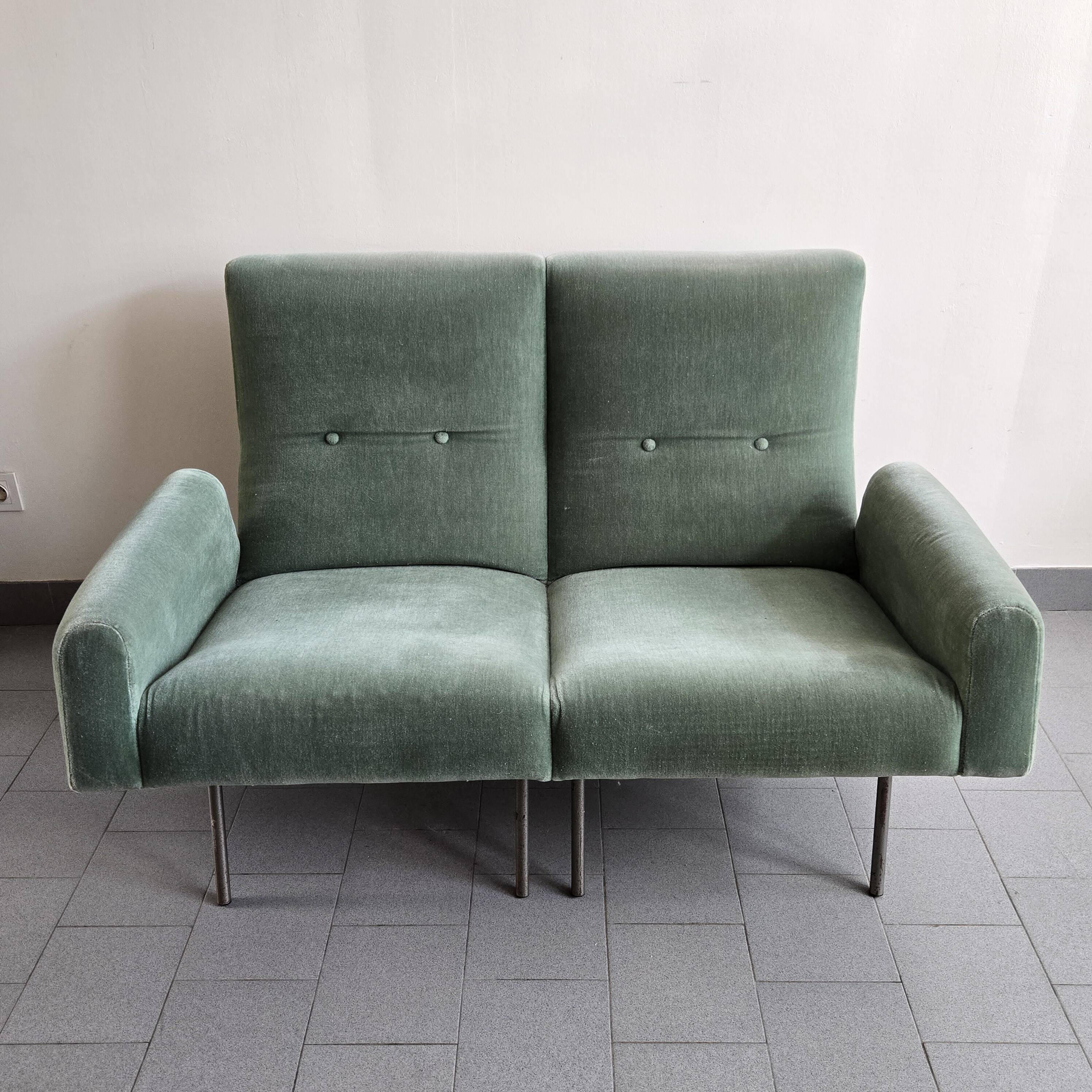 Vintage 2-seater sofa by Louis Paolozzi for Zol, 1950