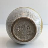 Vase soliflore en grès. signé de l'artiste suisse Edouard Chapallaz