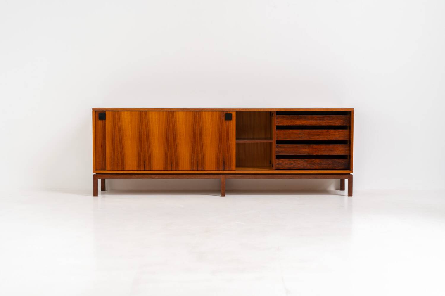 XL rosewood sideboard by Alfred Hendrickx for Belform (Belgium, 1960s)