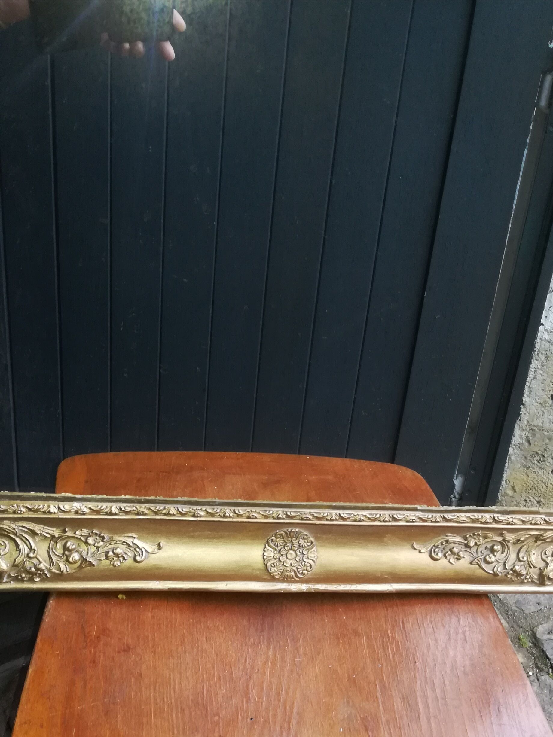 Mirror ancient gilded wood - 73x62cm