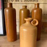 Set of 4 stoneware bottles