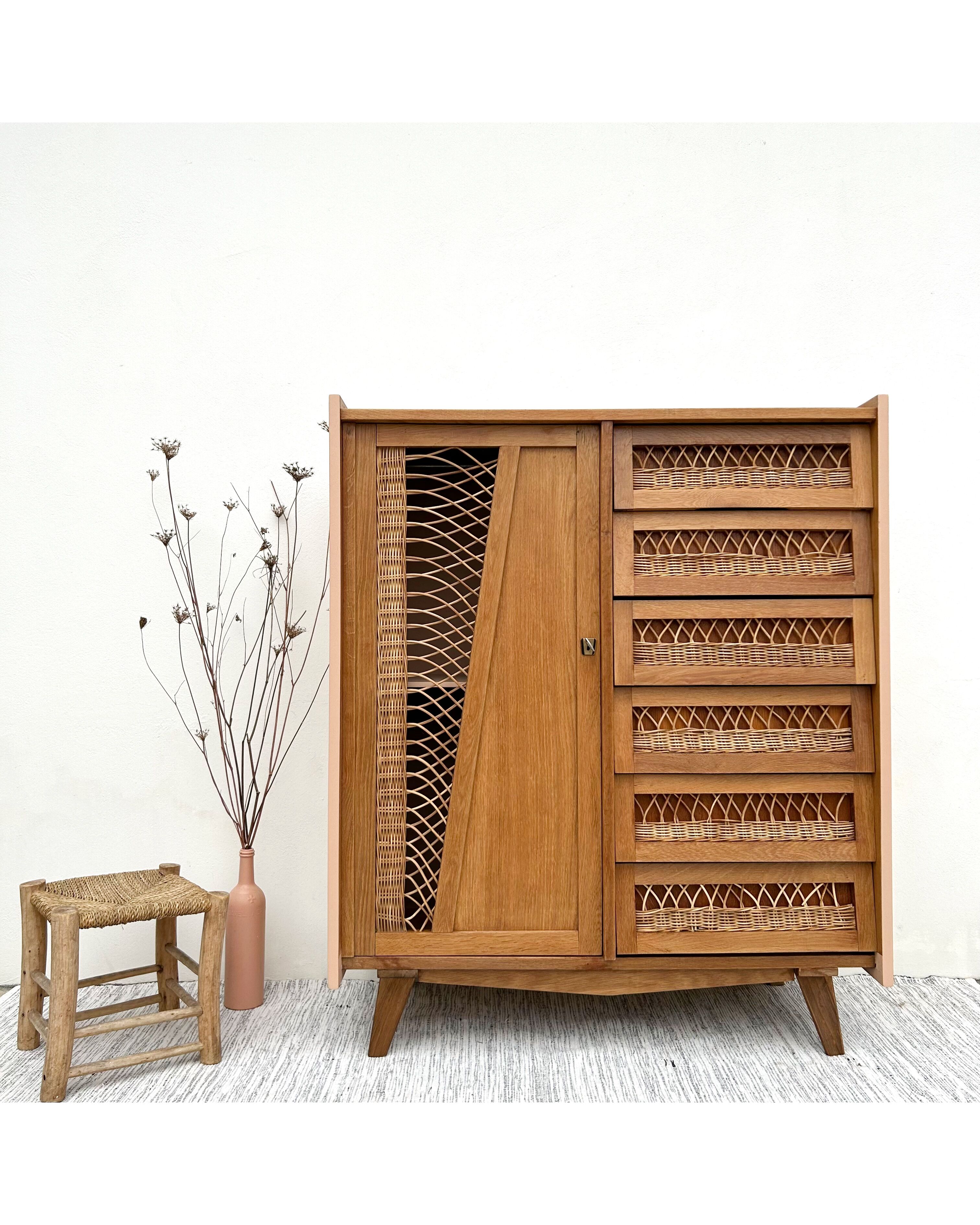 Rattan cabinet