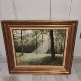 Oil painting on canvas framed and signed