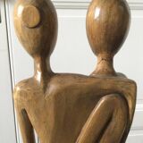 XXL couple sculpture, Scandinavian style, 60s