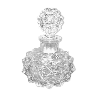 Flacon ancien Empire en cristal taillé à pointes de diamants par BACCARAT 1810-1830