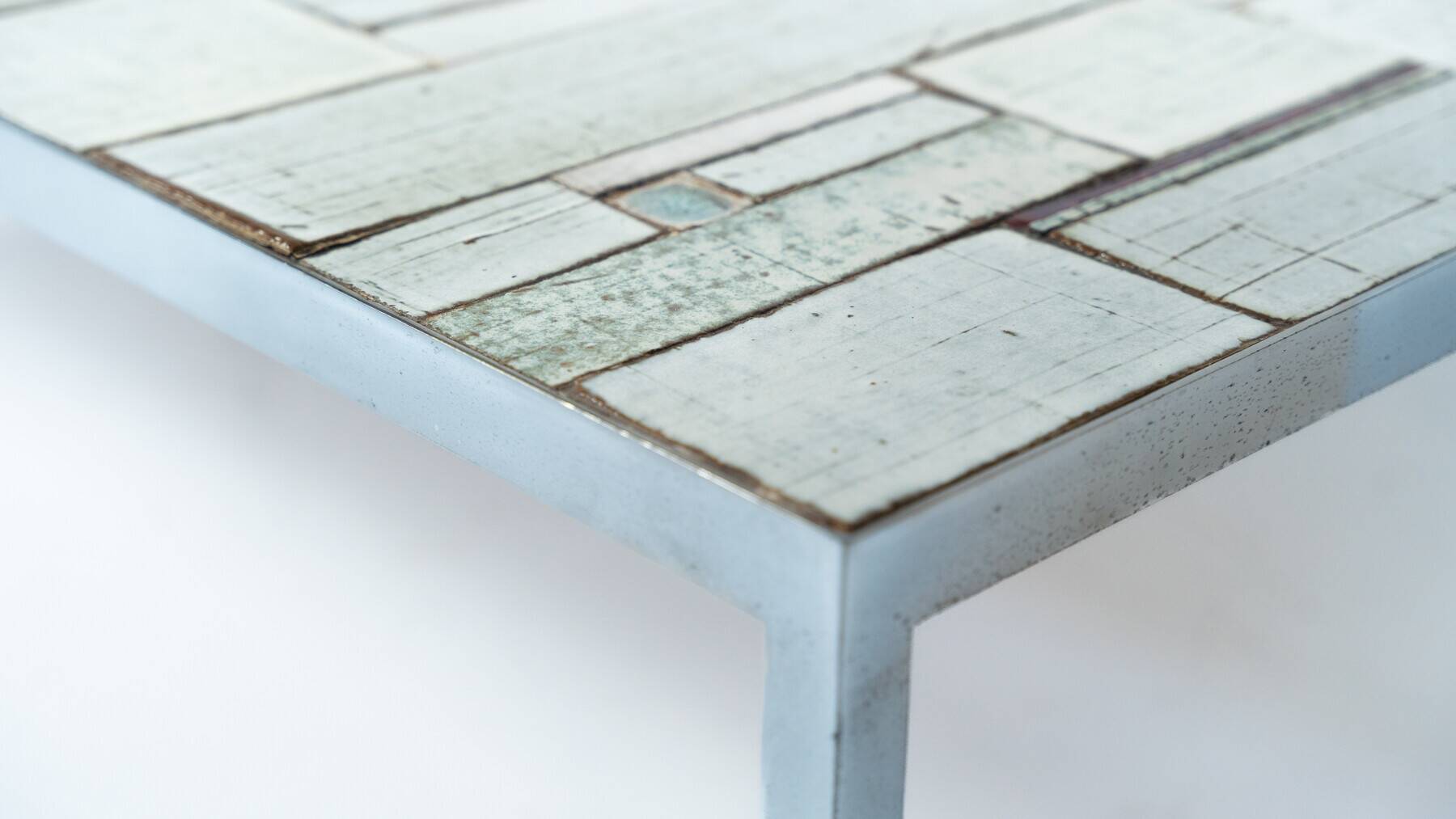 Mid-Century Mosaic Coffee Table attributed to Pia Manu, 1970s