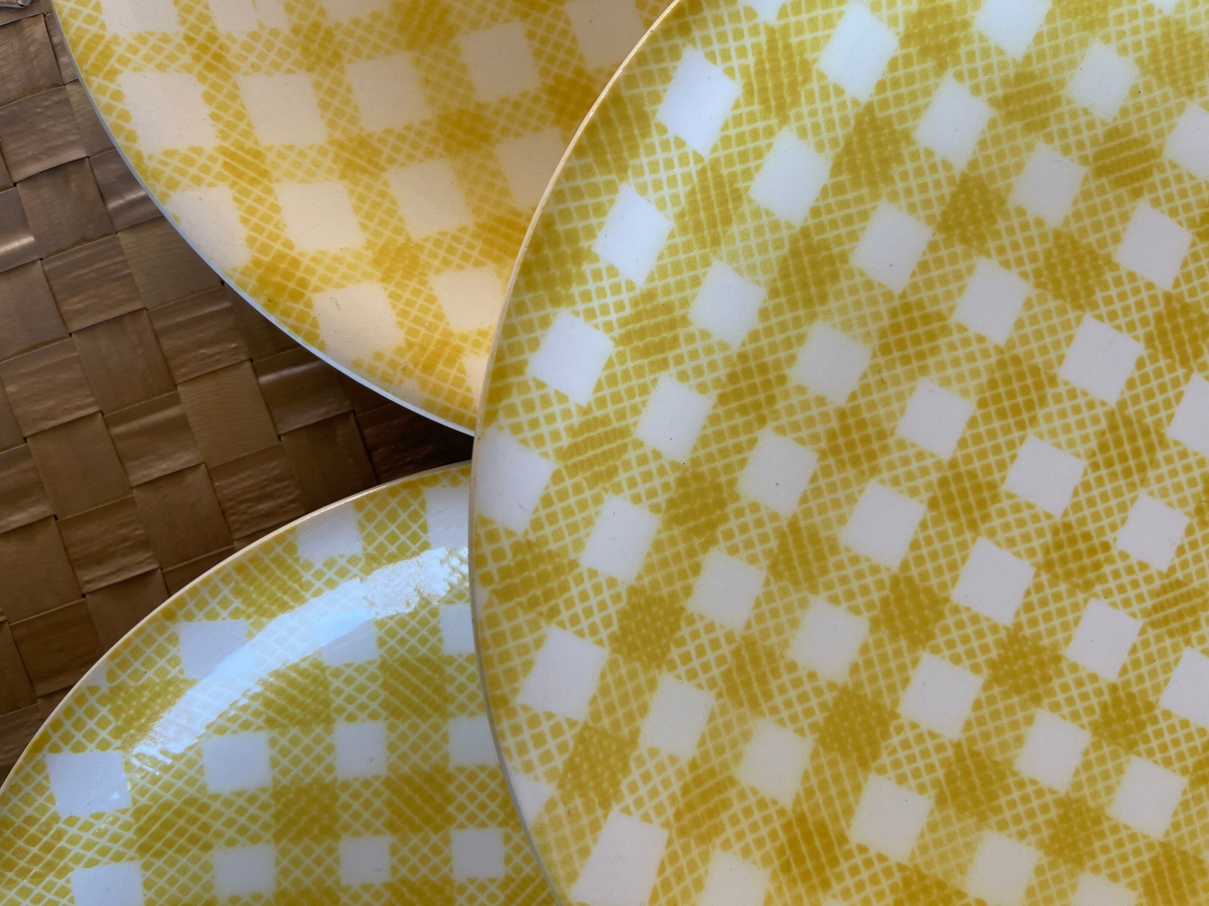 3 plates Salins France 1970