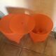 Paire de tabourets Bubu 1er orange par Philippe Starck