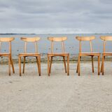 5 chairs by Thibault Desombre, 1990