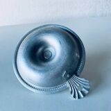 Old aluminum candle holder