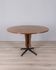 Vintage wooden round table from 1960s designed by Carlo Ratti for Lissoni