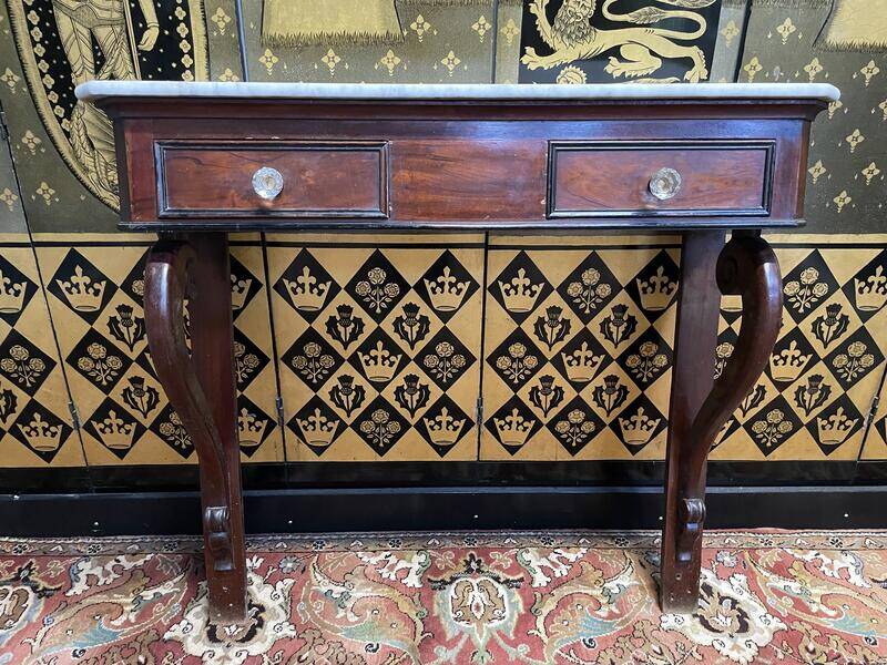 Napoleon III period mahogany console