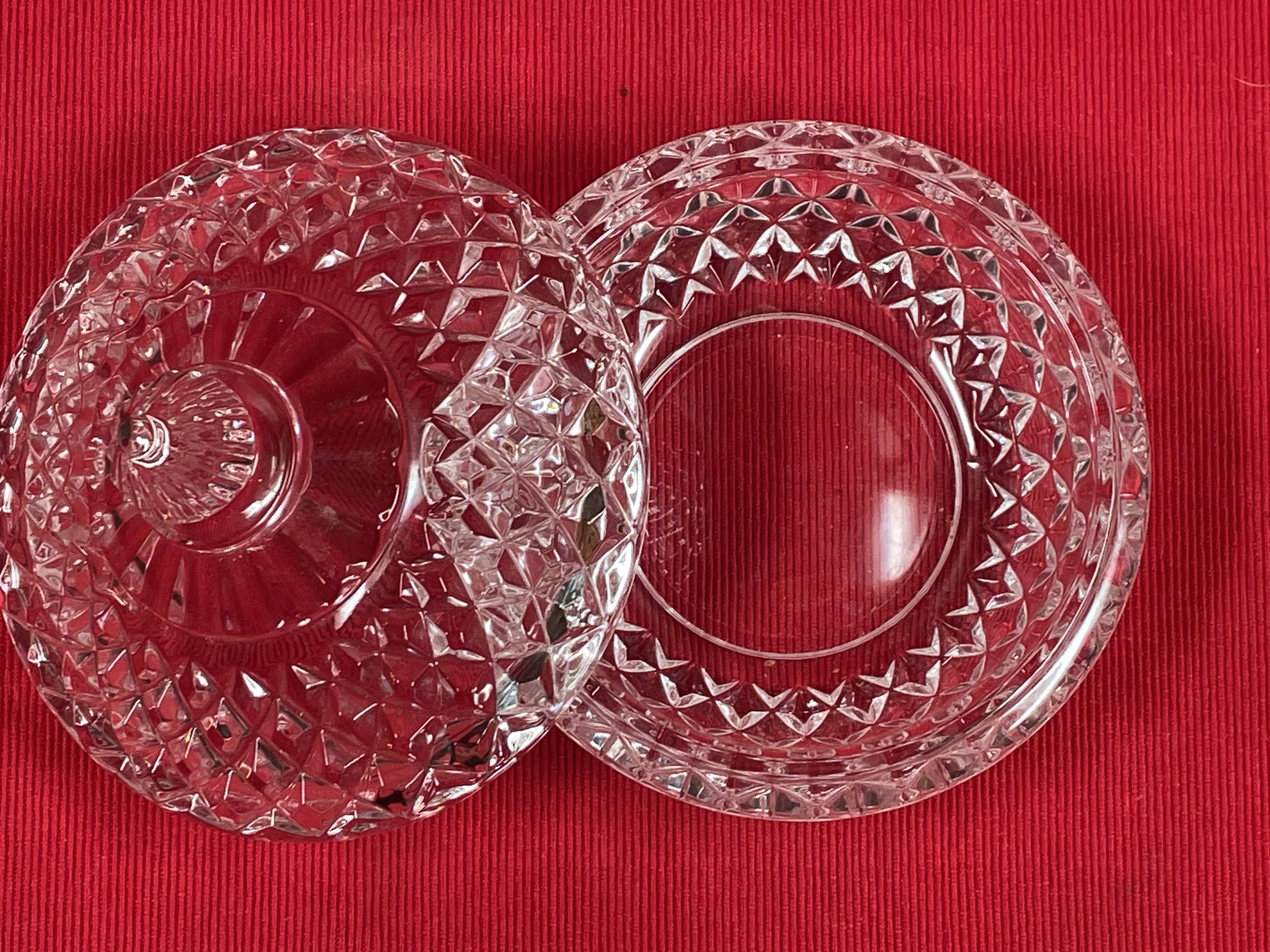 Art Deco molded glass candy dish