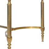 Coffee table in gilded brass