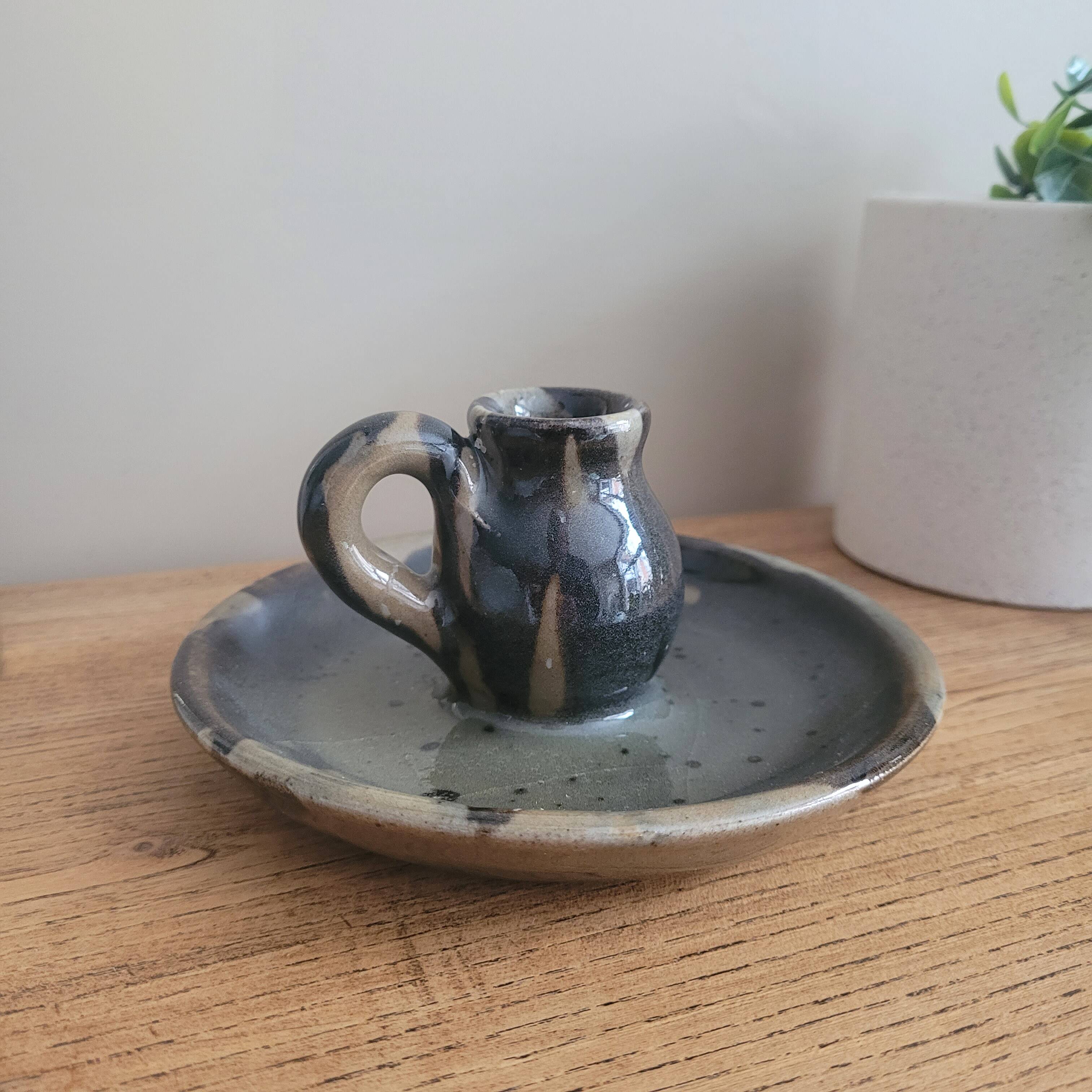 La Redoute x Selency ceramic candle holder 05 gray