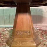 Art Deco period solid oak dining table