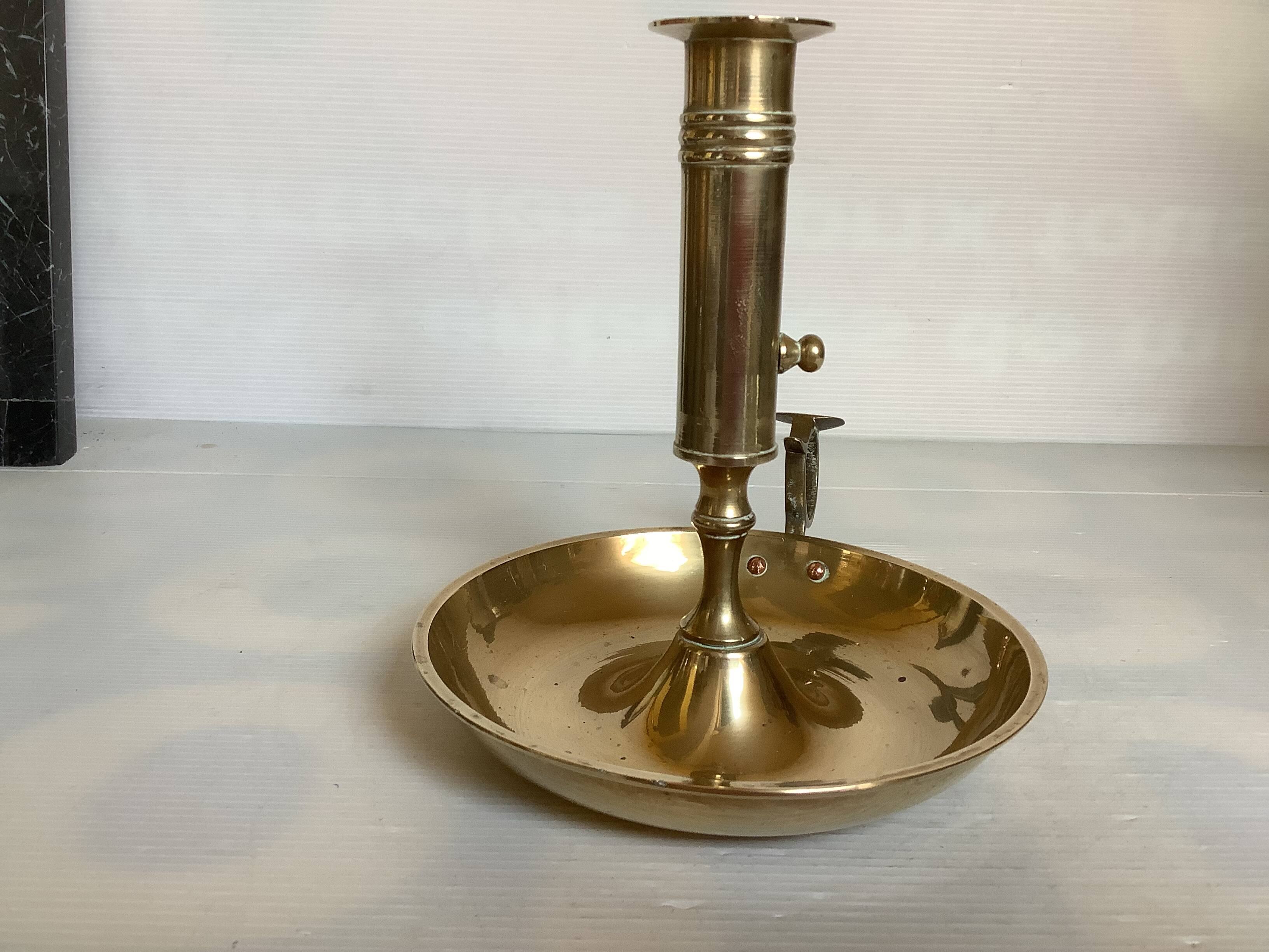 Large brass candlestick rat from the cellar