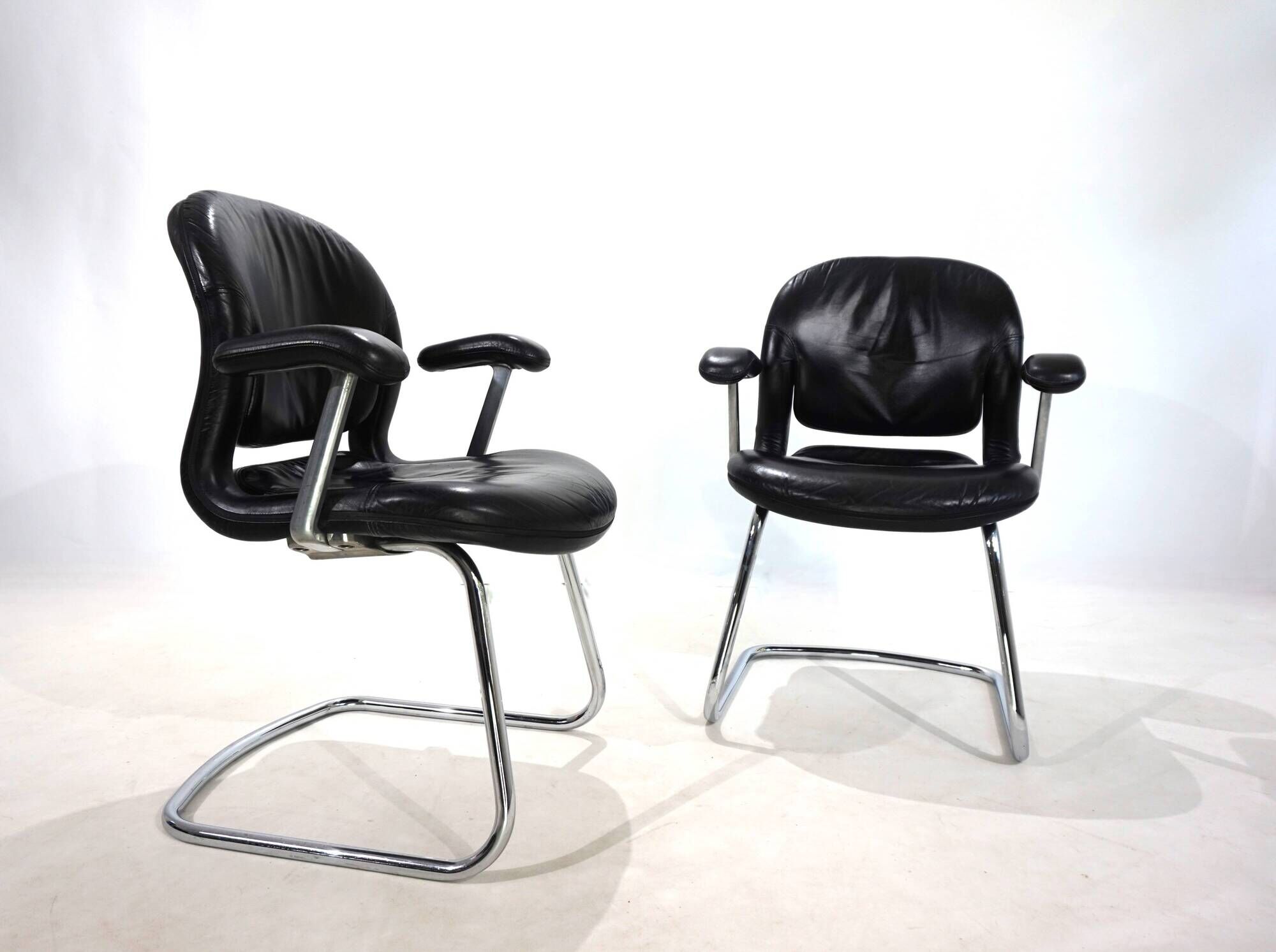 Lot de 2 chaises de bureau/salle à manger Herman Miller Equa par B. Stumpf & D. Chadwi