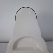 Advertising lollipop display with gourmet Pierrot bust in porcelain