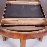 Walnut Art Deco Dining Table, Extendable, by Halabala, UP Závody, Czech, 1920s