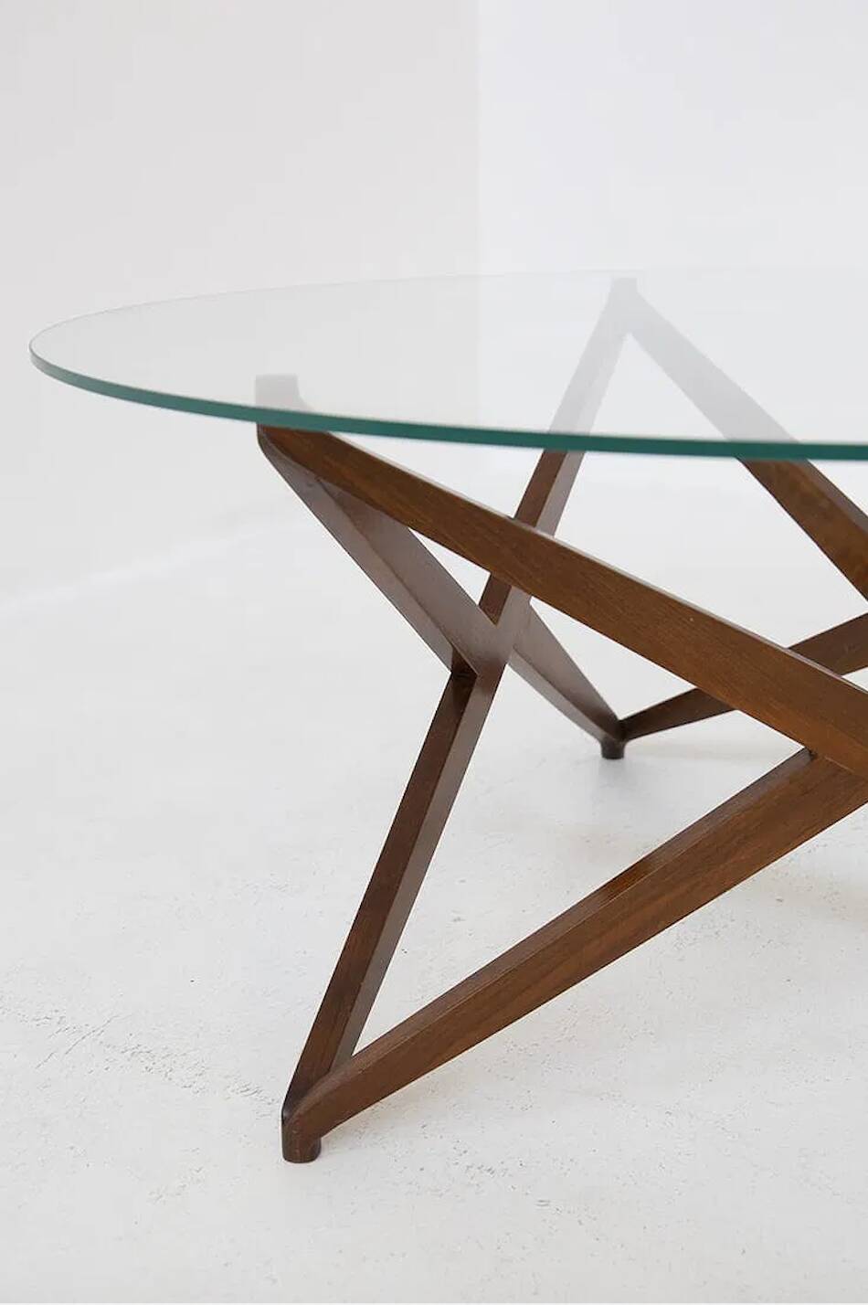Angelo Ostuni coffee table with a sculptural base.